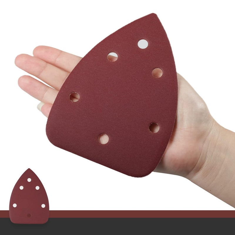 LEONTOOL 30 Pcs Mouse Sander Sandpaper 400 Grit 6 Hole Mouse Sander Pads Hook and Loop Sanding Disc - Image 4